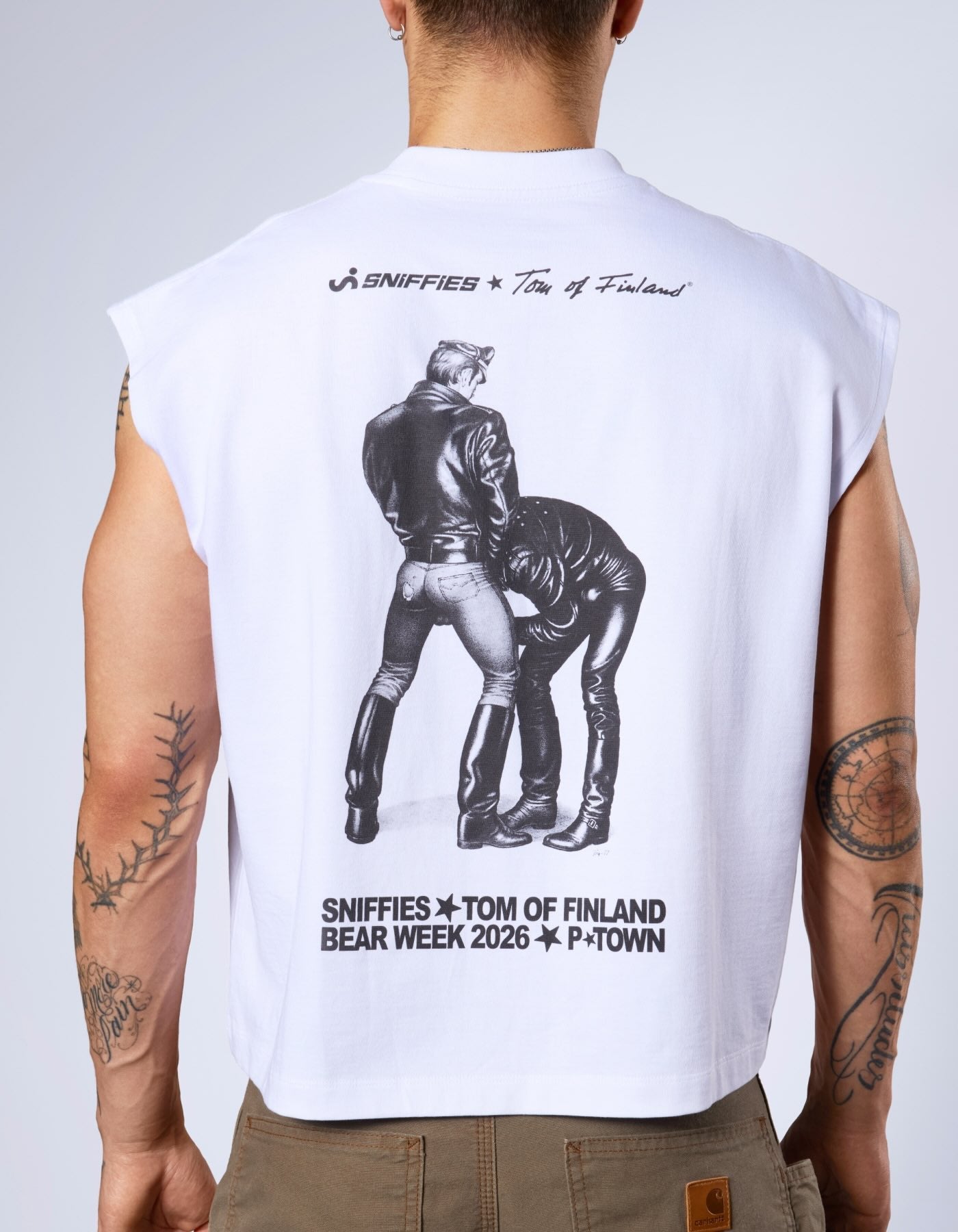 Sniffies x Tom of Finland Foundation Muscle Tank  - White