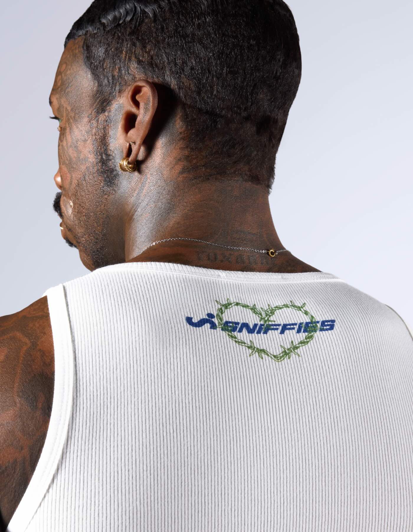 F*ckboy Tattoo Rib Tank - White