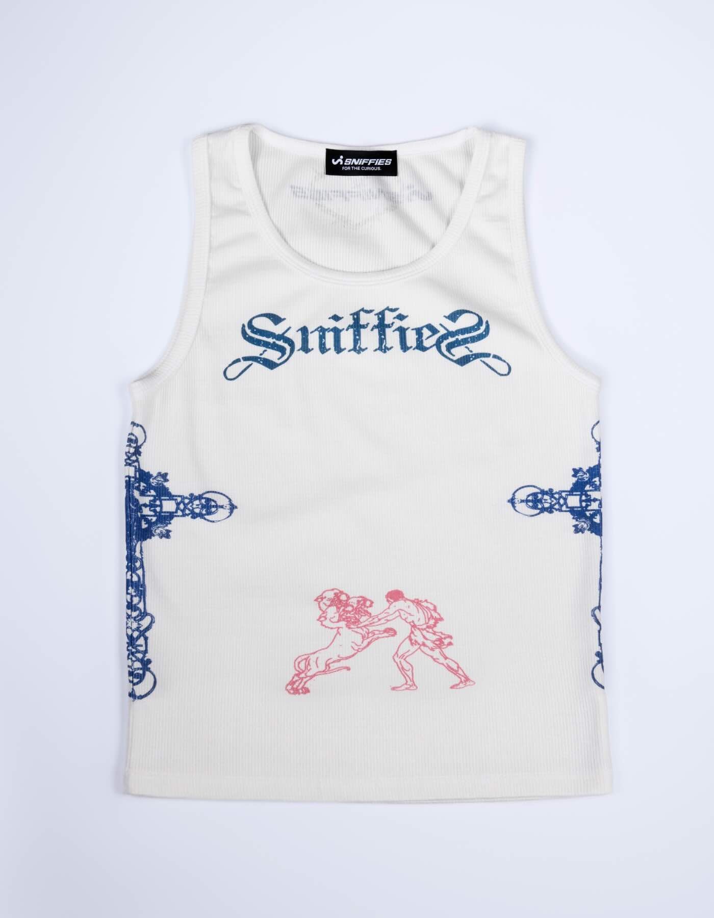 F*ckboy Tattoo Rib Tank - White