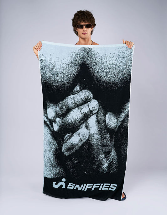 Sit On It Towel - Black/Blue