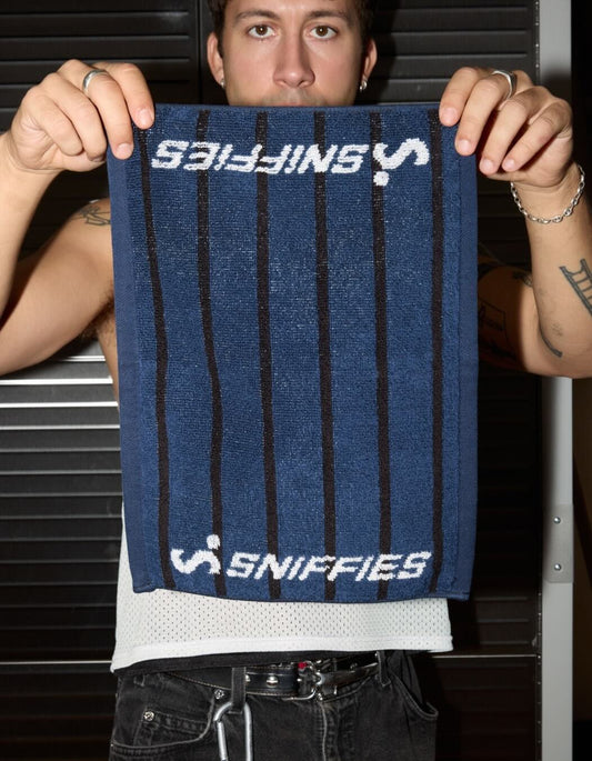 Sniffies Core Towel - Navy Stripe