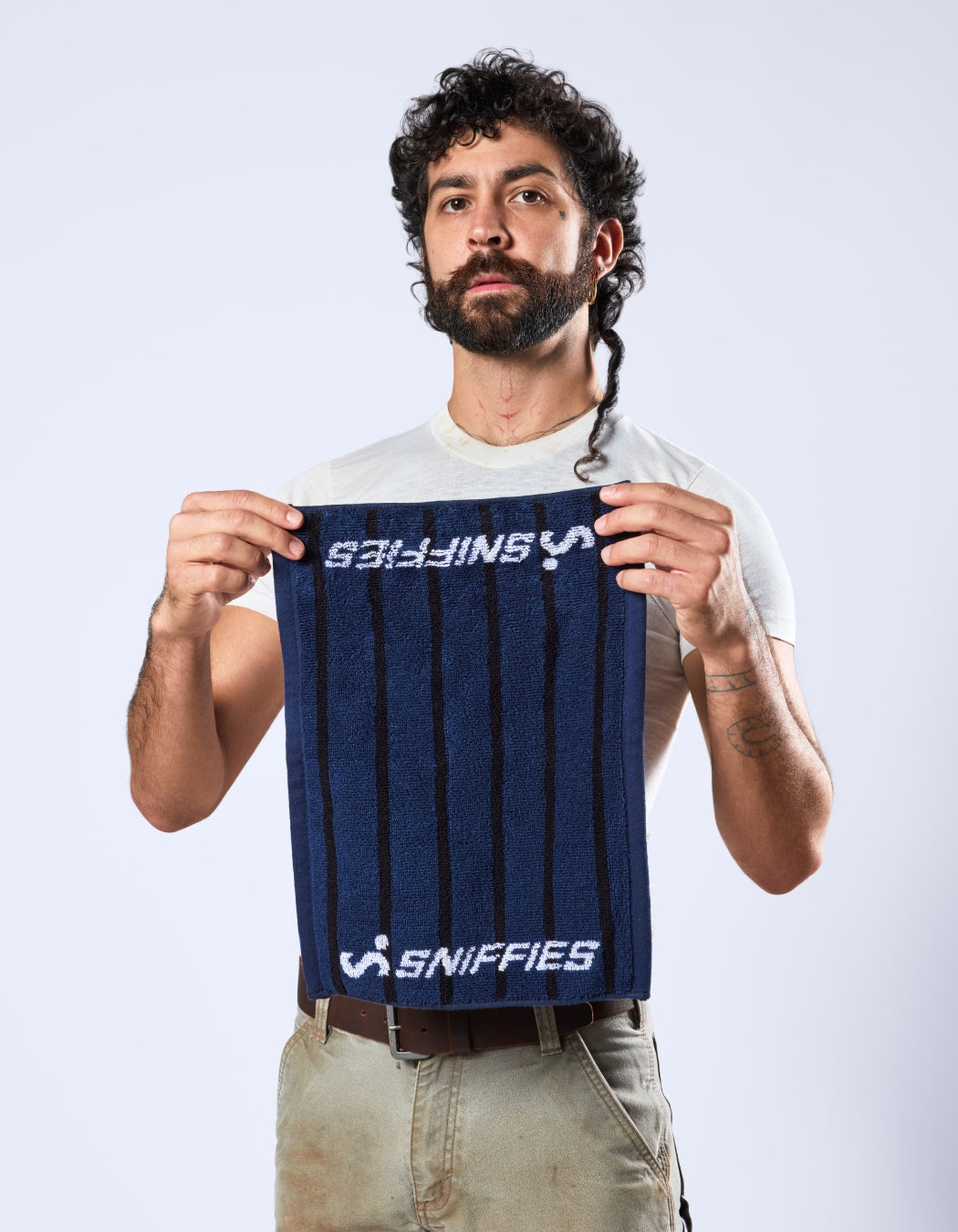 Sniffies Core Towel - Navy Stripe