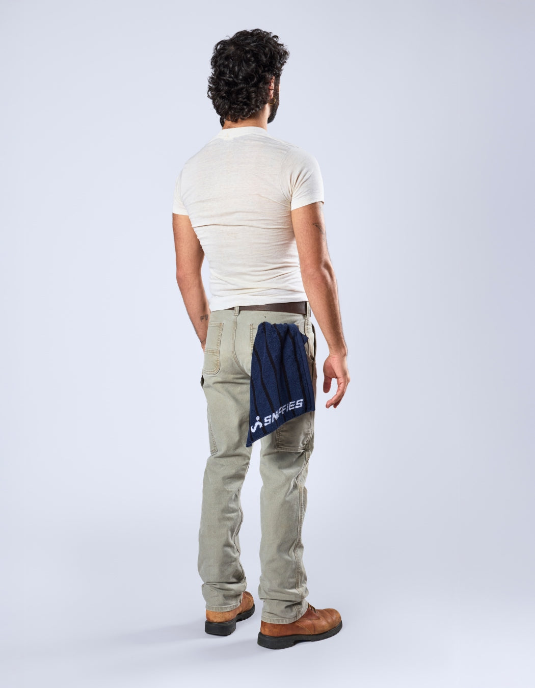 Sniffies Core Towel - Navy Stripe