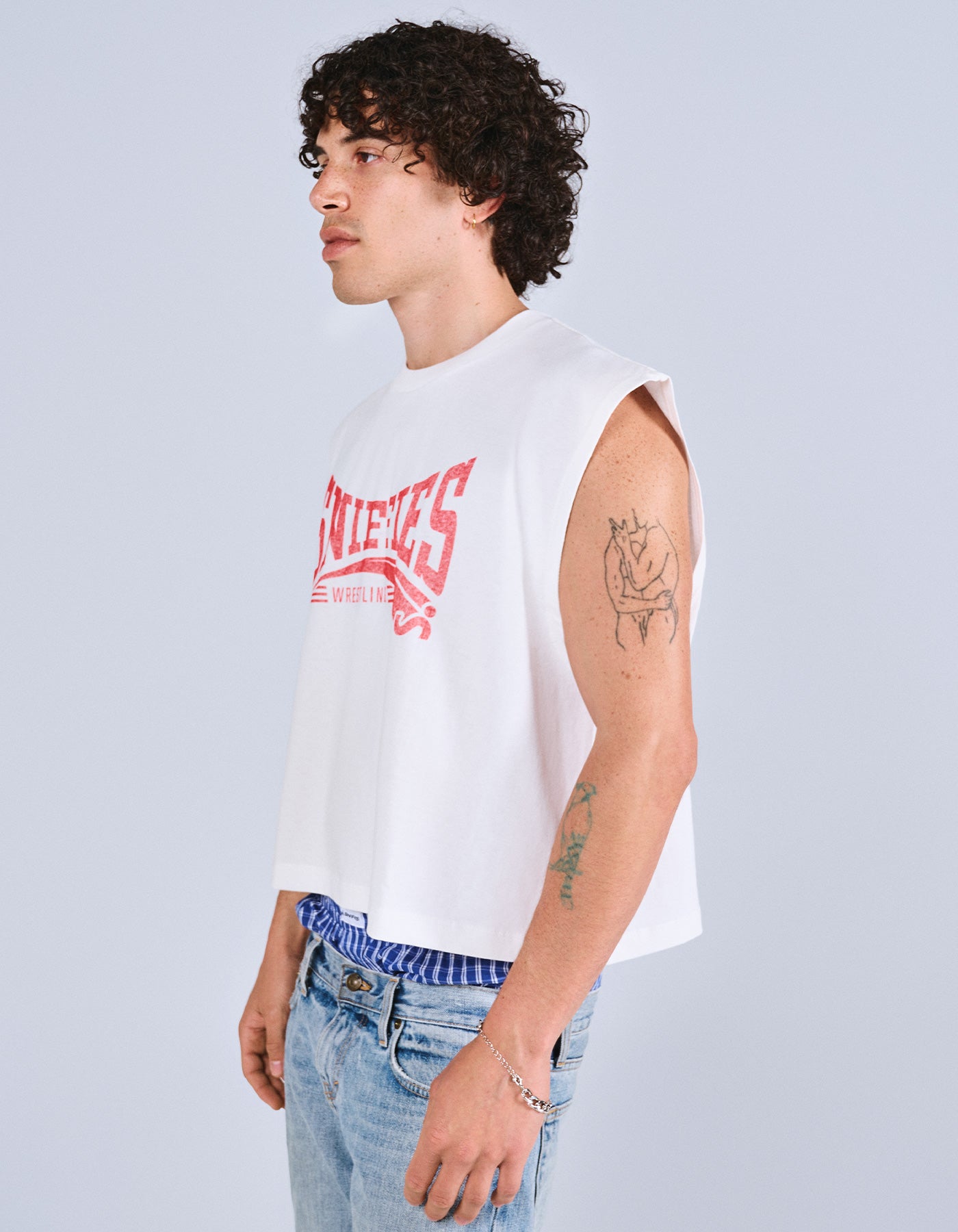 Wrestling Box Fit Crop Tank