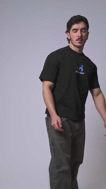 Optical Logo Tee - Black