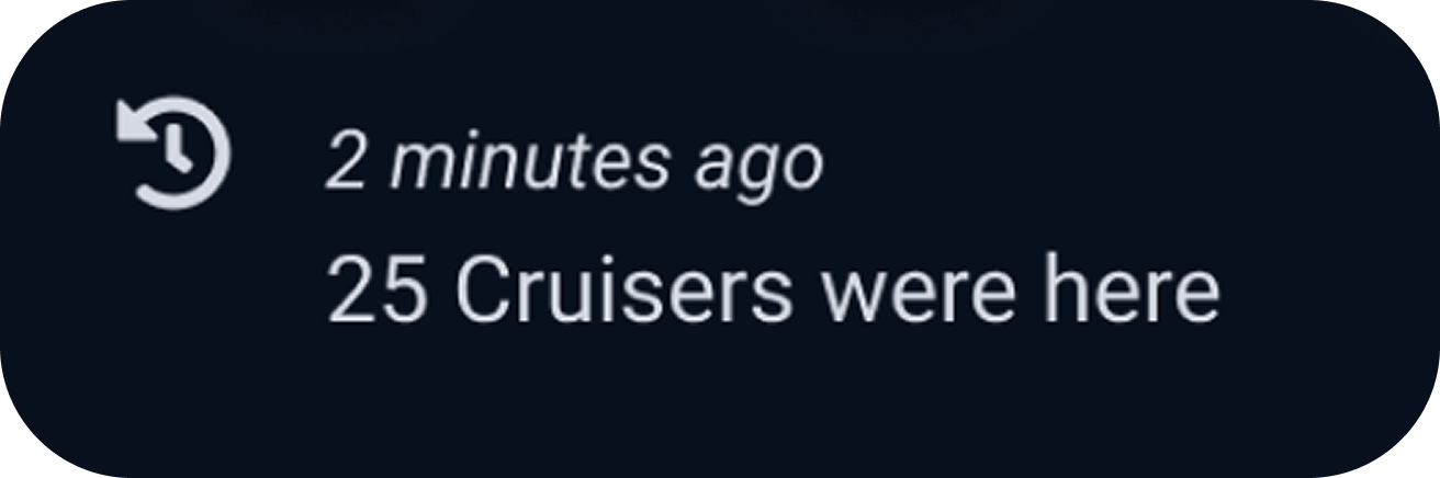 Map Gym Cruisers Count